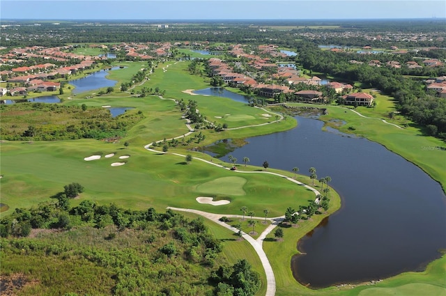 5624 Palmer Cir Unit 206, Bradenton, FL 34211 - aerial perspective of suburban area featuring a golf club and a large body of water