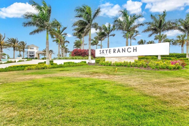 8272 Summer Night Rd, Sarasota, FL 34241 - community sign featuring a lawn