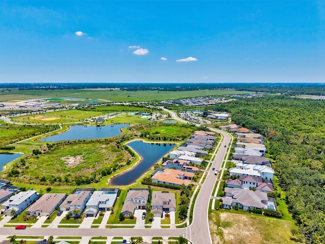 8272 Summer Night Rd, Sarasota, FL 34241 - aerial perspective of suburban area featuring a nearby body of water