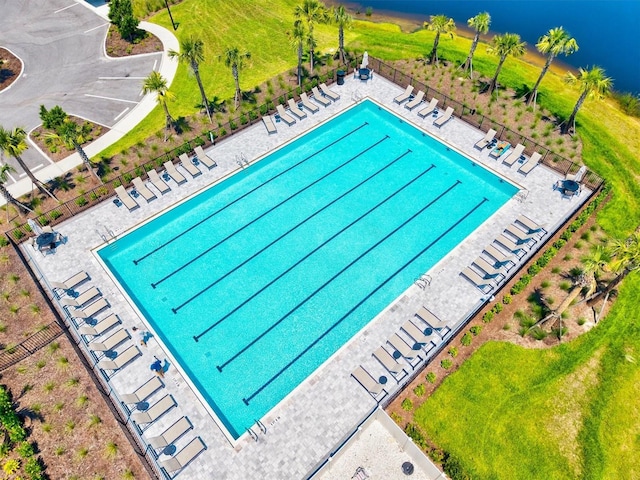 8272 Summer Night Rd, Sarasota, FL 34241 - aerial view of a pool
