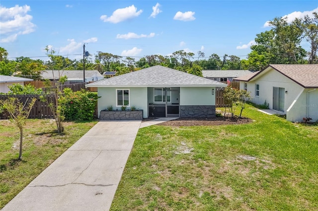 1040 Hope St, Venice, FL 34285 - single story home featuring stucco siding and roof with shingles