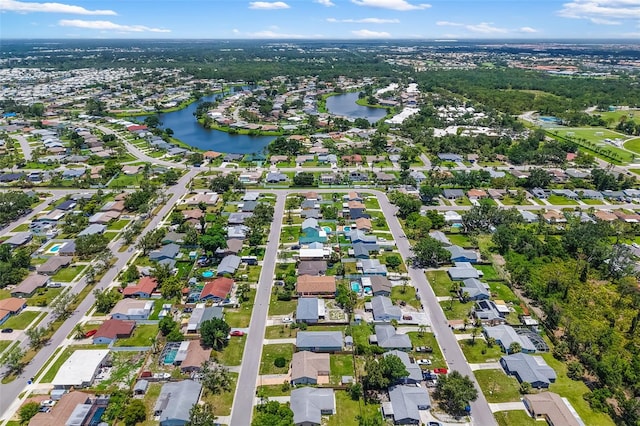 1040 Hope St, Venice, FL 34285 - aerial view of property's location with a large body of water and nearby suburban area