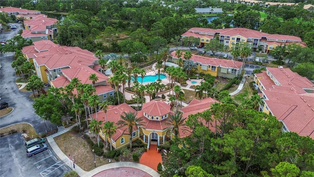 5401 Bentgrass Dr Unit 1-113, Sarasota, FL 34235 - drone / aerial view of a pool