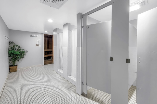 9393 Midnight Pass Rd Unit 603, Sarasota, FL 34242 - hallway with recessed lighting, baseboards, and tile patterned flooring