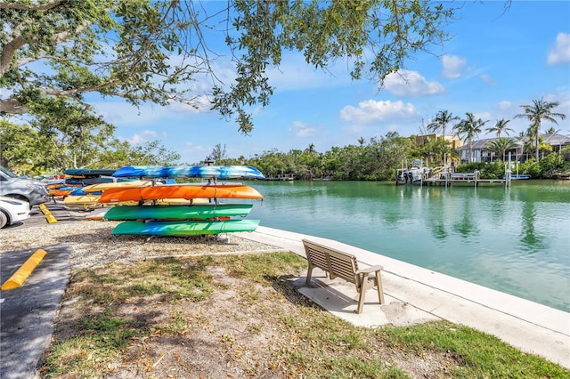 9393 Midnight Pass Rd Unit 603, Sarasota, FL 34242 - dock featuring a water view