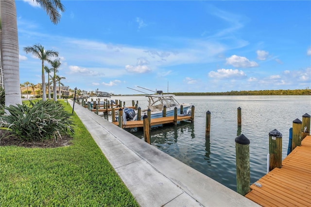 9393 Midnight Pass Rd Unit 603, Sarasota, FL 34242 - dock with a water view and boat lift
