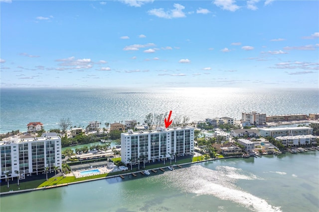 9393 Midnight Pass Rd Unit 603, Sarasota, FL 34242 - drone / aerial view of a large body of water