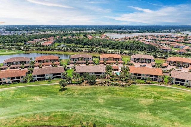 13711 Messina Loop Unit 102, Lakewood Ranch, FL 34211 - aerial perspective of suburban area with a nearby body of water and a local golf course