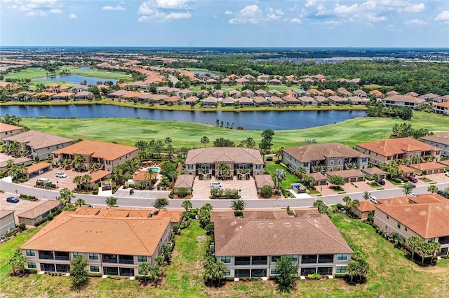 13711 Messina Loop Unit 102, Lakewood Ranch, FL 34211 - aerial perspective of suburban area with a golf club and a large body of water
