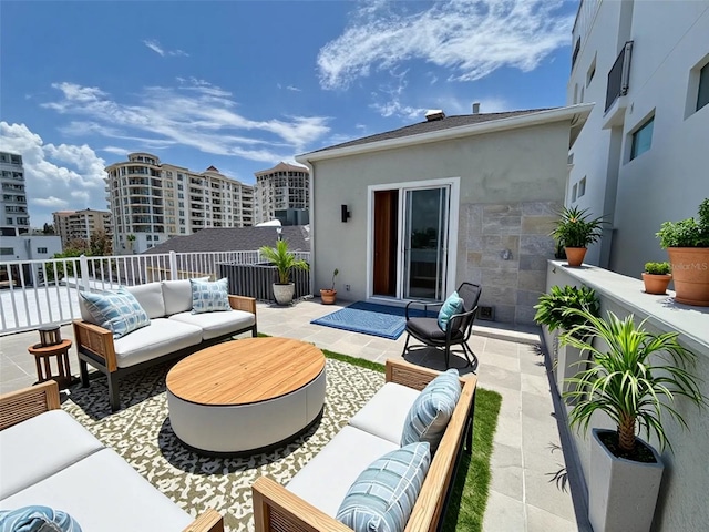 1345 2nd St, Sarasota, FL 34236 - view of patio / terrace with outdoor lounge area