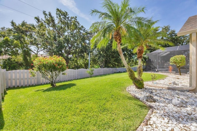 9016 30th St E, Parrish, FL 34219 - view of yard with a lanai