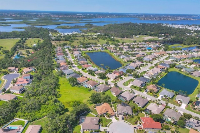 9016 30th St E, Parrish, FL 34219 - view of property location featuring a large body of water and nearby suburban area