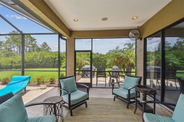 16246 26th St E, Parrish, FL 34219 - sunroom / solarium with view of wooded area