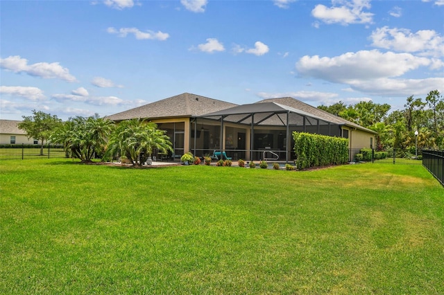 16246 26th St E, Parrish, FL 34219 - rear view of house with glass enclosure