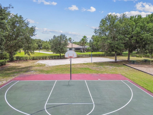 16246 26th St E, Parrish, FL 34219 - view of sport court with community basketball court and a lawn