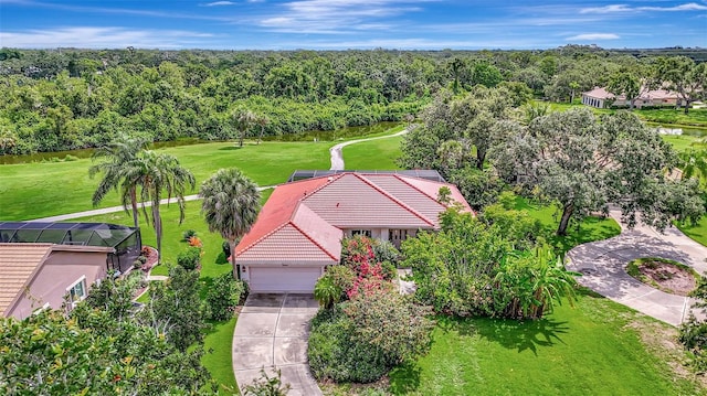 3388 Highlands Bridge Rd, Sarasota, FL 34235 - view from above of property with a forest
