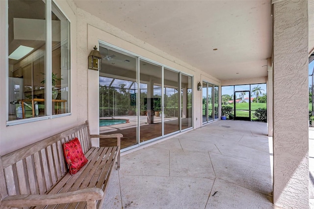 3388 Highlands Bridge Rd, Sarasota, FL 34235 - view of patio / terrace with an outdoor pool