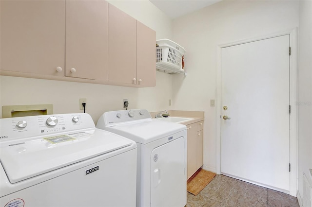 3388 Highlands Bridge Rd, Sarasota, FL 34235 - washroom with washer and clothes dryer and cabinet space