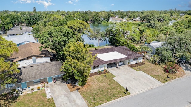 3921 Marlborough Pl, Sarasota, FL 34241 - view from above of property featuring a nearby body of water