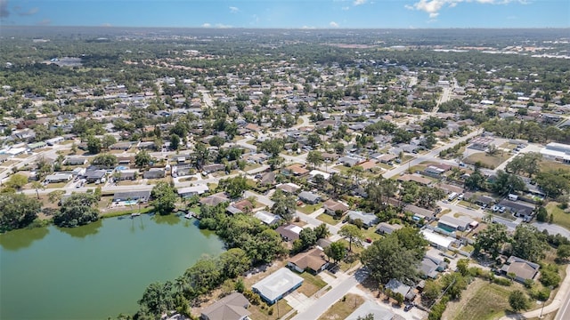 3921 Marlborough Pl, Sarasota, FL 34241 - aerial view of property and surrounding area featuring a large body of water and nearby suburban area