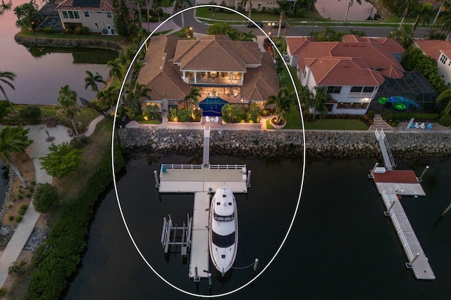 801 3rd St E, Palmetto, FL 34221 - aerial view of property and surrounding area featuring a large body of water
