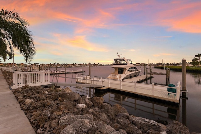 801 3rd St E, Palmetto, FL 34221 - dock area featuring a water view