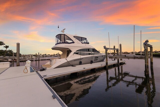 801 3rd St E, Palmetto, FL 34221 - dock area featuring a water view