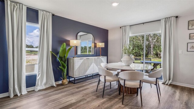 5046 Rocky Coast Pl, Palmetto, FL 34221 - dining room with wood finished floors and baseboards