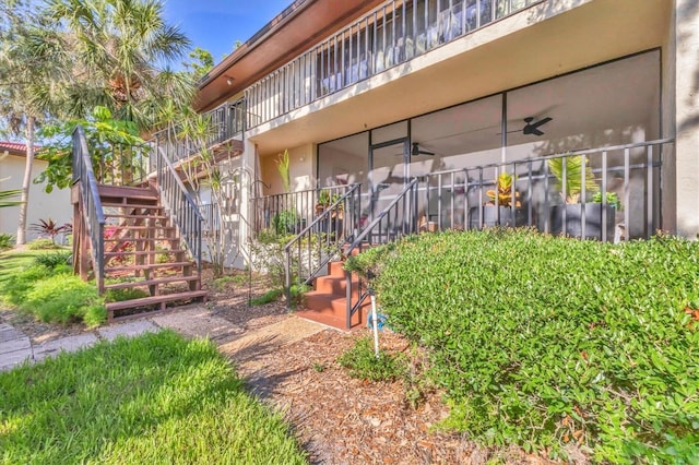 6501 Mourning Dove Dr Unit 215, Bradenton, FL 34210 - view of building exterior with stairs