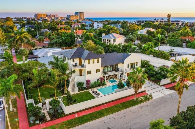 340 Jackson Dr, Sarasota, FL 34236 - view of subject property featuring a pool and a nearby body of water
