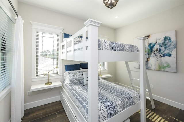 340 Jackson Dr, Sarasota, FL 34236 - bedroom featuring wood finished floors, baseboards, and recessed lighting