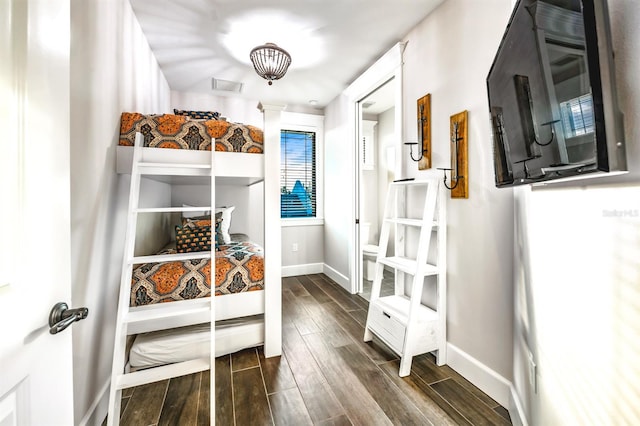 340 Jackson Dr, Sarasota, FL 34236 - interior space featuring dark wood-style floors and baseboards