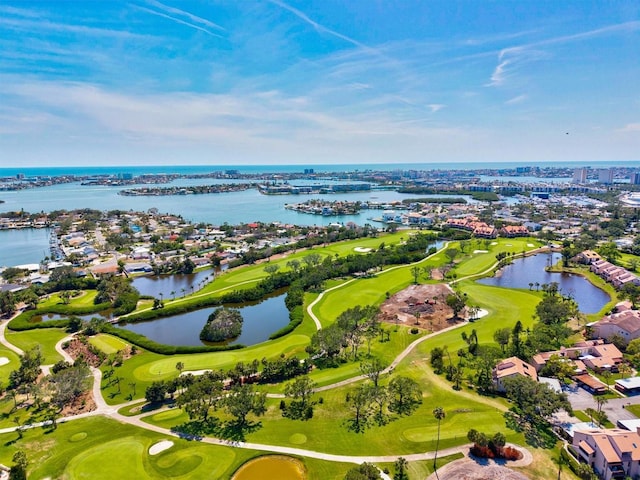 1324 Augusta Ln S, Saint Petersburg, FL 33707 - aerial view of residential area featuring a nearby body of water and a local golf course