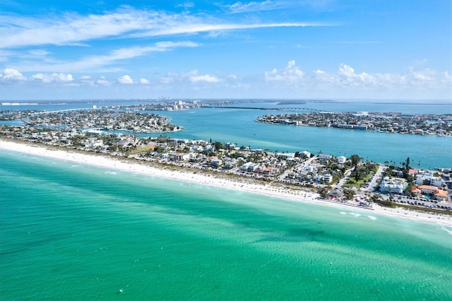 1324 Augusta Ln S, Saint Petersburg, FL 33707 - bird's eye view of waterfront with a beach