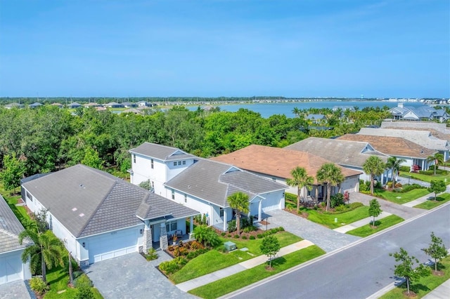 8069 Tidal Pointe Way, Sarasota, FL 34240 - aerial perspective of suburban area with a large body of water