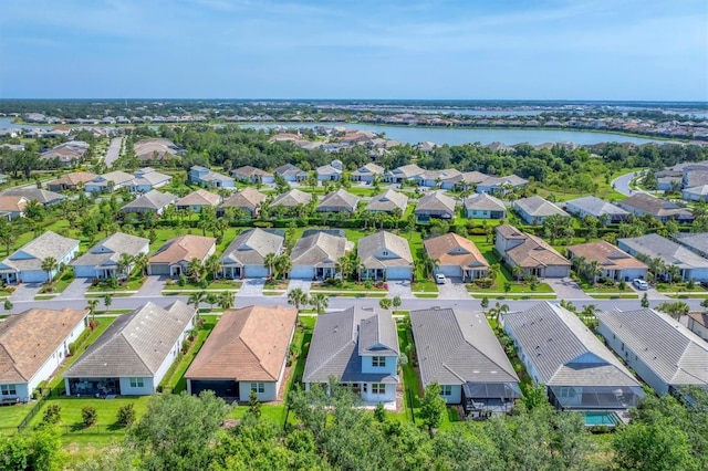 8069 Tidal Pointe Way, Sarasota, FL 34240 - aerial view of residential area with a large body of water