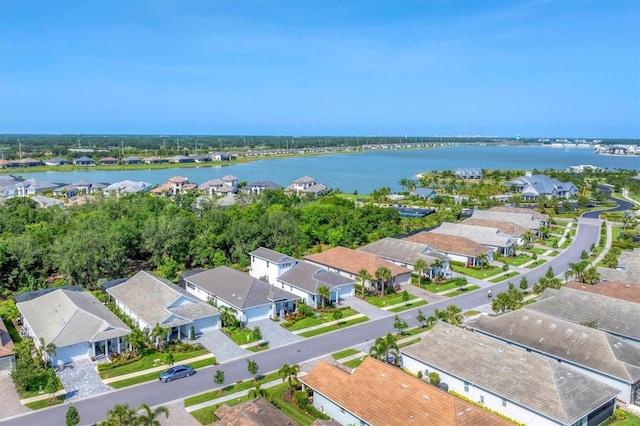 8069 Tidal Pointe Way, Sarasota, FL 34240 - aerial perspective of suburban area featuring a nearby body of water