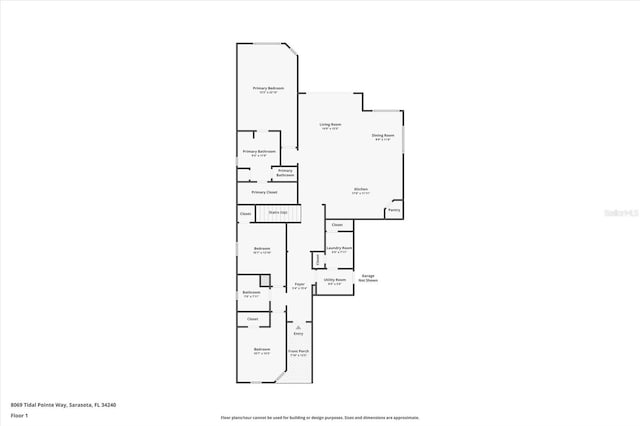 8069 Tidal Pointe Way, Sarasota, FL 34240 - property floor plan