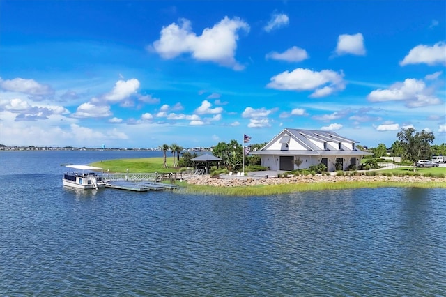 8069 Tidal Pointe Way, Sarasota, FL 34240 - water view with a floating dock
