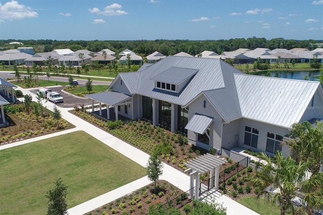 8069 Tidal Pointe Way, Sarasota, FL 34240 - aerial view of residential area featuring a large body of water
