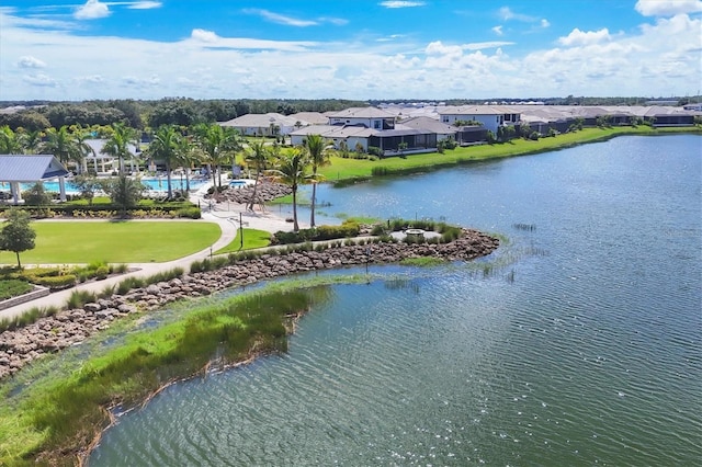 8069 Tidal Pointe Way, Sarasota, FL 34240 - aerial perspective of suburban area with a nearby body of water