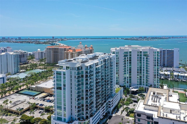 301 Quay Commons Unit 1208, Sarasota, FL 34236 - view of urban area with a nearby body of water and apartment complex