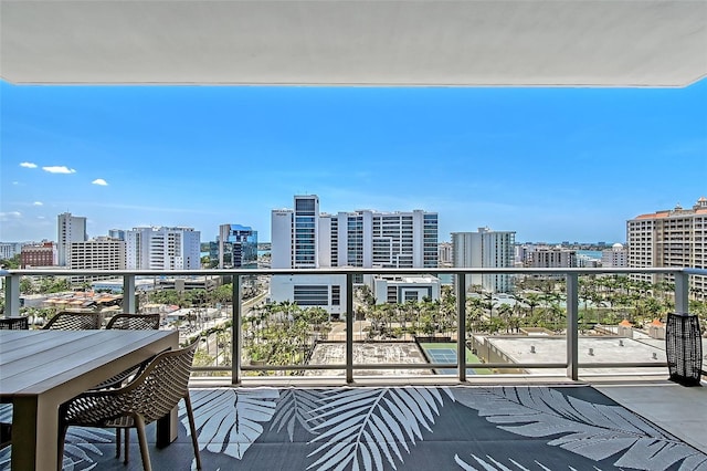 301 Quay Commons Unit 1208, Sarasota, FL 34236 - balcony featuring a city view