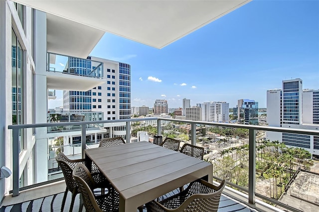 301 Quay Commons Unit 1208, Sarasota, FL 34236 - balcony featuring a view of city
