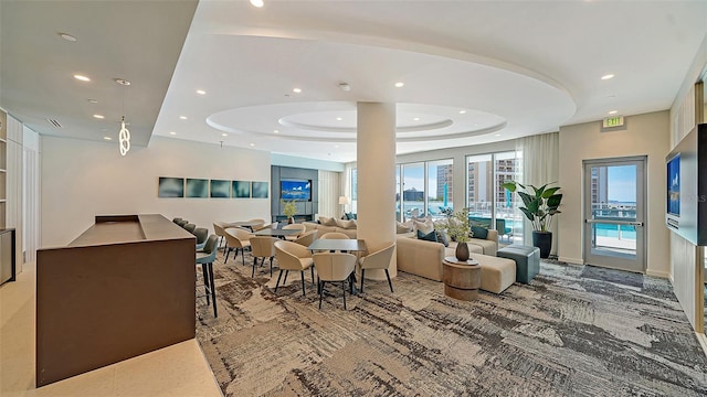 301 Quay Commons Unit 1208, Sarasota, FL 34236 - building lobby featuring recessed lighting