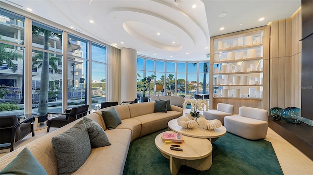 301 Quay Commons Unit 1208, Sarasota, FL 34236 - lobby featuring floor to ceiling windows and recessed lighting