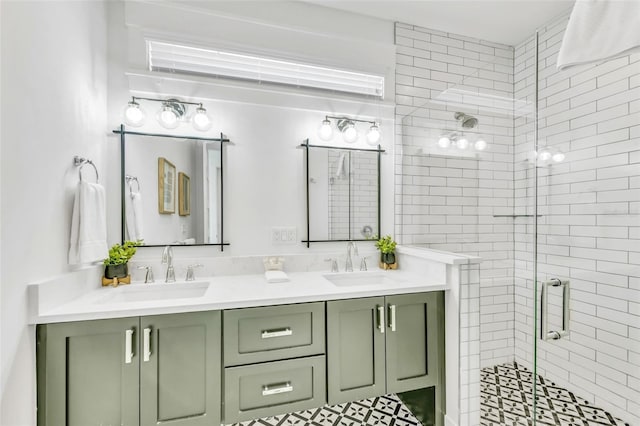 5219 Calle Menorca, Sarasota, FL 34242 - full bath featuring double vanity and a shower stall