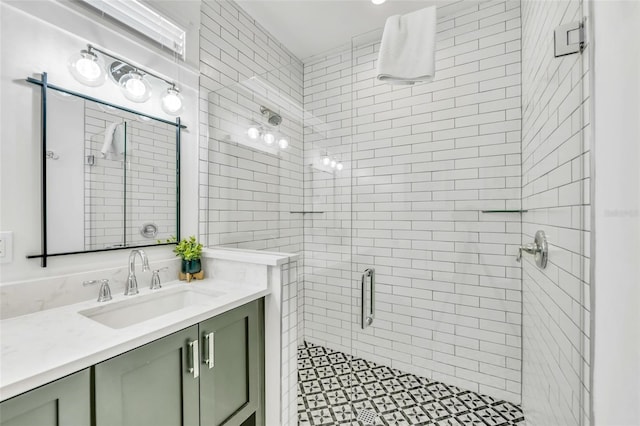5219 Calle Menorca, Sarasota, FL 34242 - bathroom featuring a stall shower and vanity