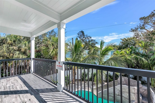 5219 Calle Menorca, Sarasota, FL 34242 - balcony featuring view of pool