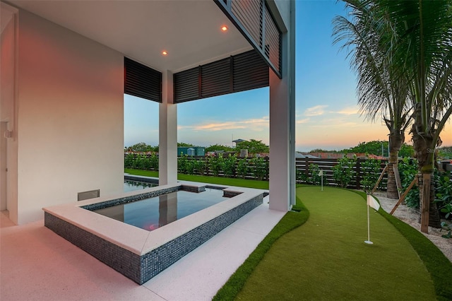 100 6th St S, Bradenton Beach, FL 34217 - view of swimming pool featuring an area to practice putting
